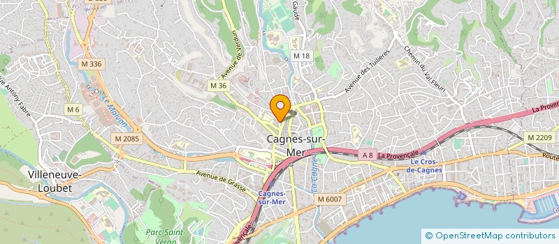 localisation de l'entreprise EVASION LOISIRS CULTURE à CAGNES-SUR-MER