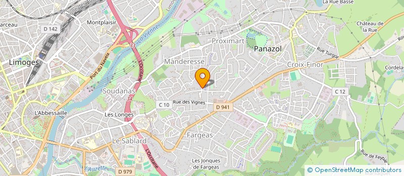 localisation de l'entreprise EVASION LP à PANAZOL