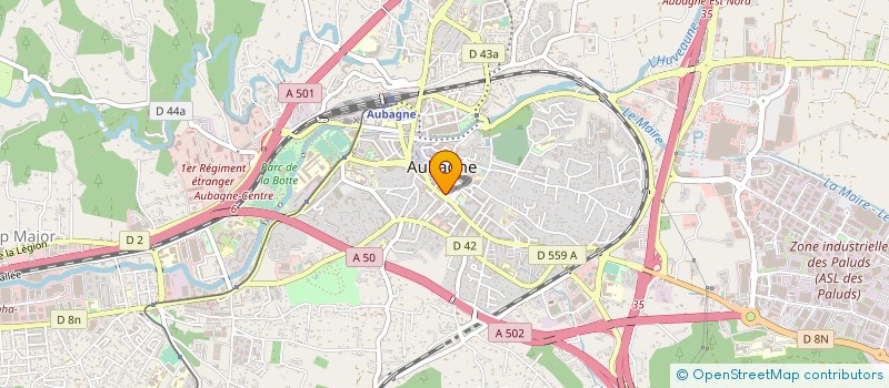 localisation de l'entreprise EVASION MASSAGE à AUBAGNE