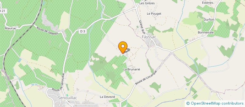 localisation de l'entreprise EVASION PAYSAGE ET PISCINES  SENOUILLAC