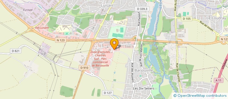 localisation de l'entreprise EVASION PECHE 28 à BARJOUVILLE