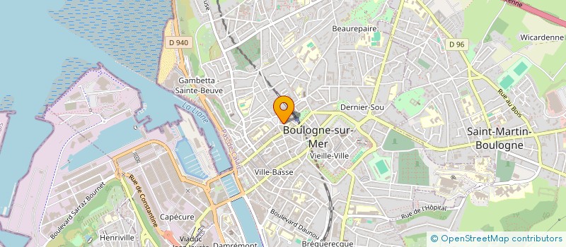 localisation de l'entreprise EVASION PECHE & SPORT NAUTIQUE  BOULOGNE-SUR-MER