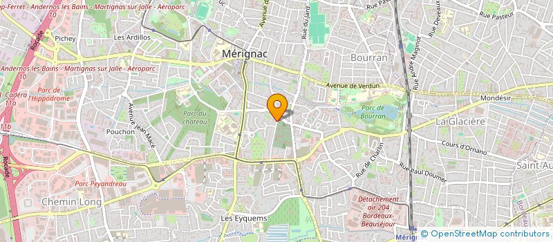 localisation de l'entreprise EVASION PISCINES à MERIGNAC