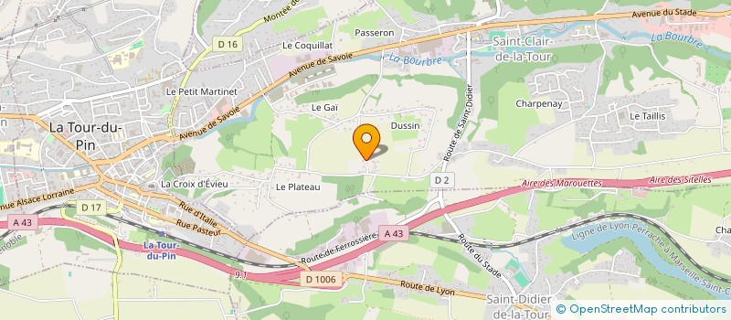 localisation de l'entreprise EVASION PORTUGAL  SAINT-CLAIR-DE-LA-TOUR