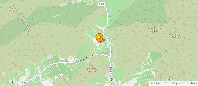 localisation de l'entreprise EVASION PROVENCE SERVICE à LA LONDE LES MAURES
