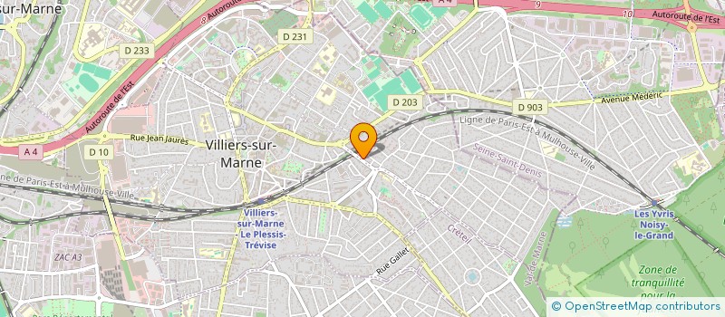 localisation de l'entreprise EVASION & SOB à VILLIERS-SUR-MARNE