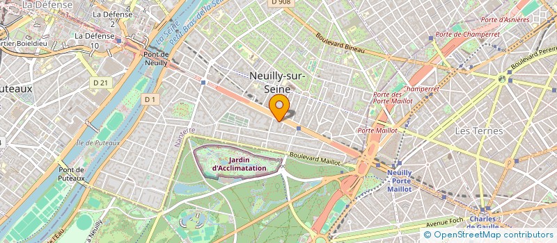 localisation de l'entreprise EVASION SOLEIL à NEUILLY-SUR-SEINE