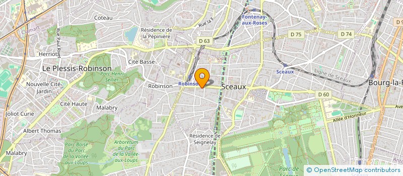 localisation de l'entreprise EVASION & SPA à SCEAUX
