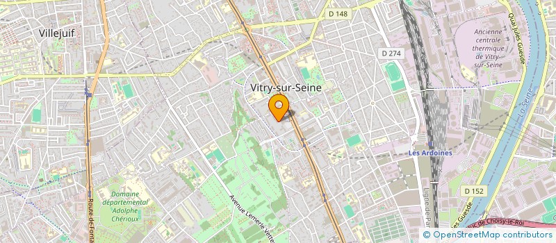 localisation de l'entreprise EVASION TOUT TERRAIN SARL à VITRY-SUR-SEINE