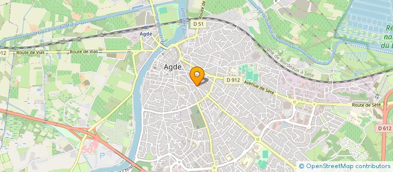 localisation de l'entreprise EVASION VIP  AGDE