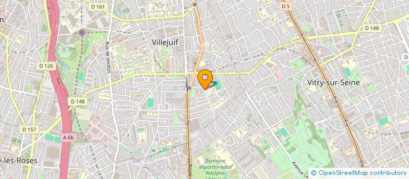 localisation de l'entreprise EVASIONS à VILLEJUIF