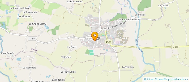 localisation de l'entreprise EVASIONS GOURMANDES  CINTRE