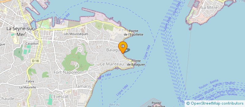 localisation de l'entreprise EVASIONS IMMO à LA SEYNE-SUR-MER