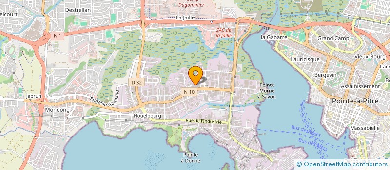 localisation de l'entreprise EVASO IMMO  BAIE-MAHAULT