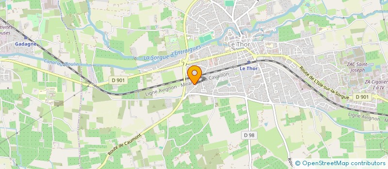 localisation de l'entreprise EVASTEL  LE THOR