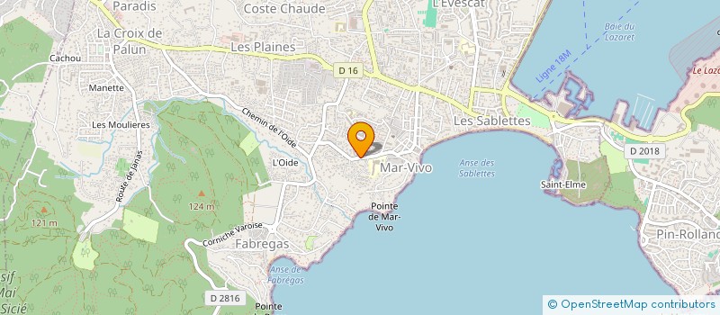 localisation de l'entreprise EVASTRAT à LA SEYNE-SUR-MER