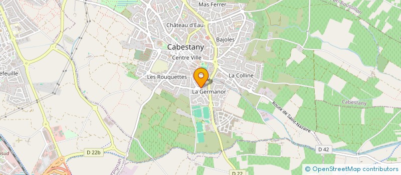 localisation de l'entreprise EVATHEO  CABESTANY