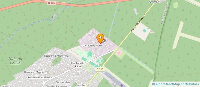 localisation de l'entreprise EVATI à ANDERNOS-LES-BAINS