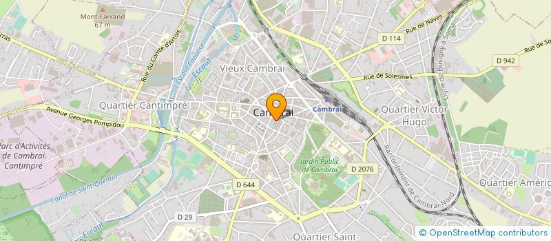 localisation de l'entreprise EVATOM à CAMBRAI