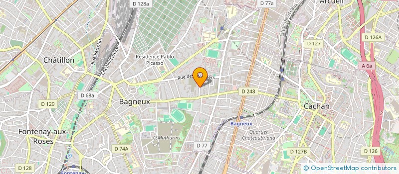 localisation de l'entreprise EVATRAVEL  BAGNEUX