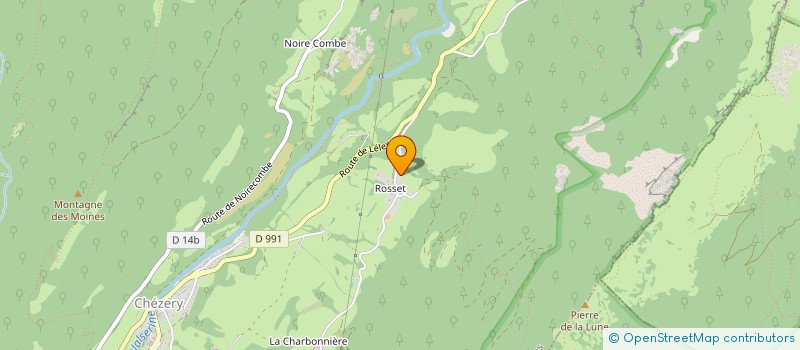 localisation de l'entreprise EVAUDRY  CHEZERY-FORENS