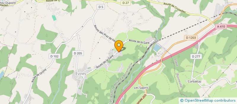 localisation de l'entreprise EVAY  FILLIERE