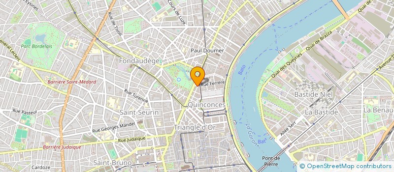 localisation de l'entreprise EVAZIO à BORDEAUX