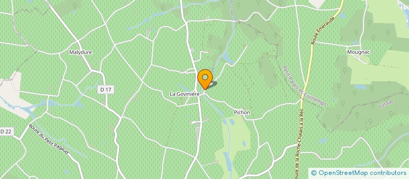 localisation de l'entreprise EVAZION à LUSSAC