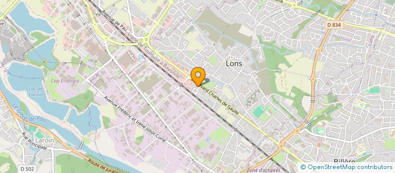 localisation de l'entreprise EVAZION EVENTS  LONS