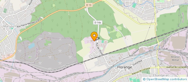 localisation de l'entreprise EVAZION SIGNS à FLORANGE