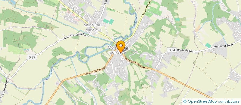 localisation de l'entreprise EVB AMBULANCES 31 à MONTAIGUT-SUR-SAVE