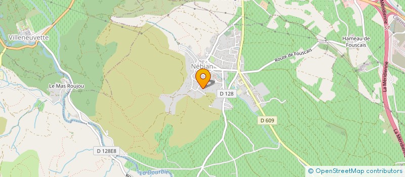 localisation de l'entreprise EVB ELEC  NEBIAN