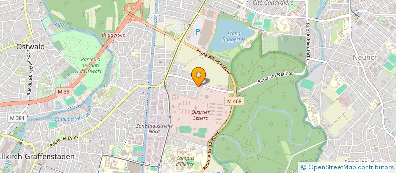 localisation de l'entreprise EVCELL  ILLKIRCH-GRAFFENSTADEN