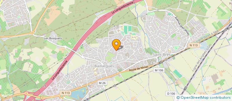 localisation de l'entreprise EVD INVESTISSEMENT à BAILLARGUES
