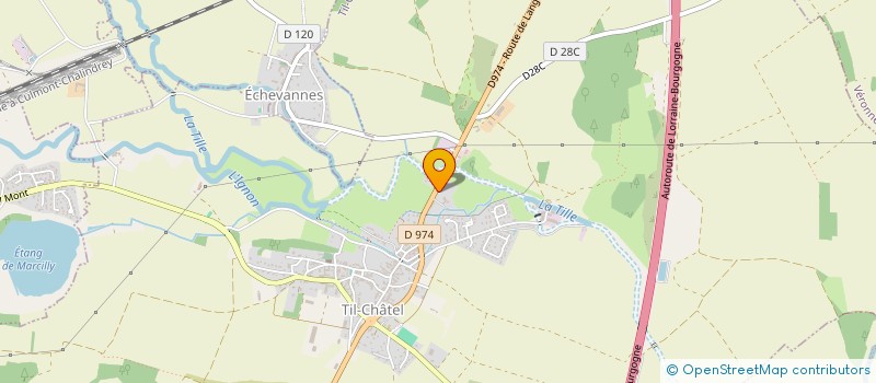 localisation de l'entreprise EVDM  TIL-CHATEL