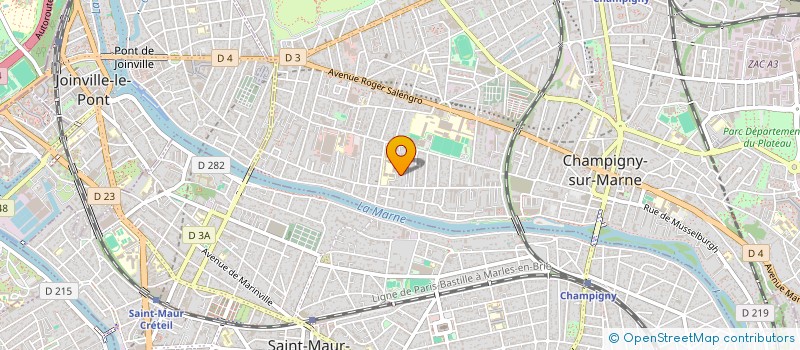 localisation de l'entreprise EVDO PRODUCTION  CHAMPIGNY-SUR-MARNE