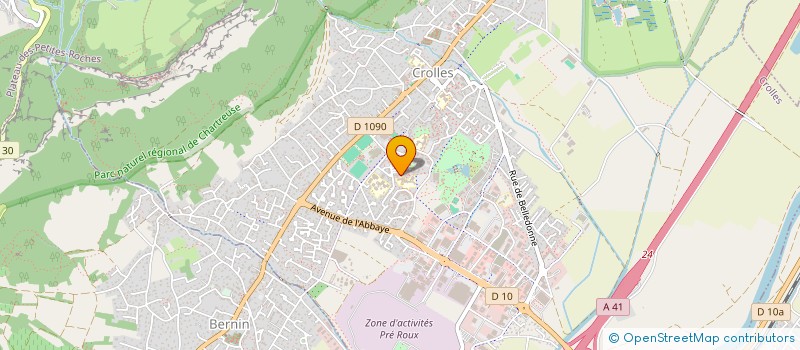 localisation de l'entreprise EVE  CROLLES