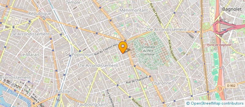 localisation de l'entreprise EVE  LES LILAS