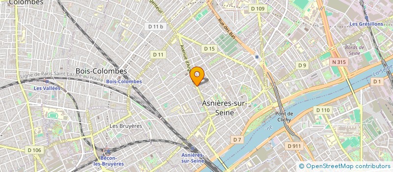 localisation de l'entreprise EVE à ASNIERES-SUR-SEINE