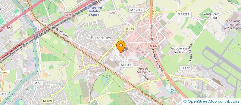 localisation de l'entreprise EVE à LATTES