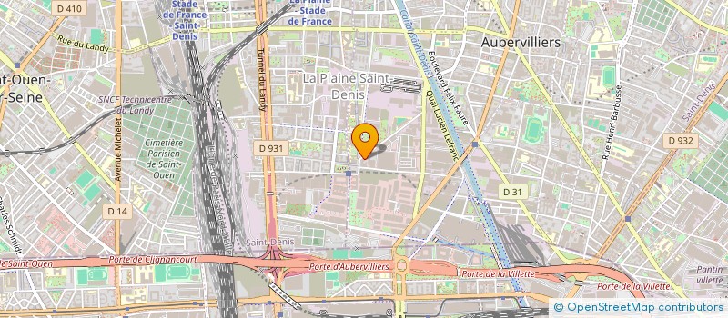 localisation de l'entreprise EVE CADEAUX  AUBERVILLIERS