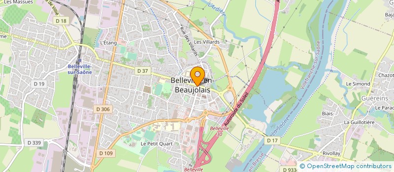 localisation de l'entreprise EVE CREATIONS  BELLEVILLE-EN-BEAUJOLAIS