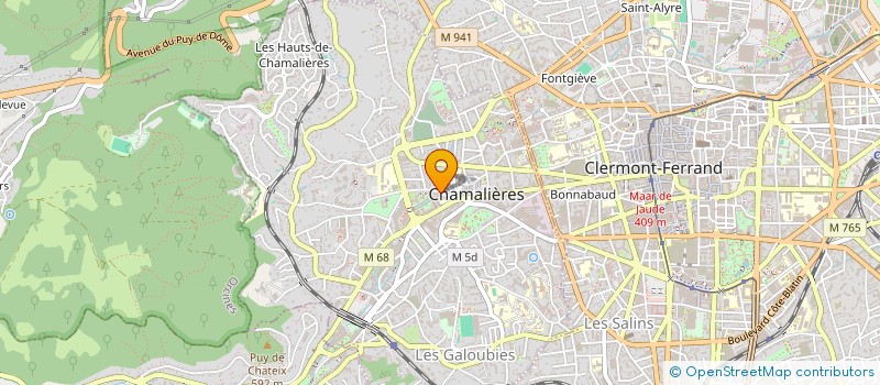 localisation de l'entreprise EVE GARRAUD SABLON  CHAMALIERES