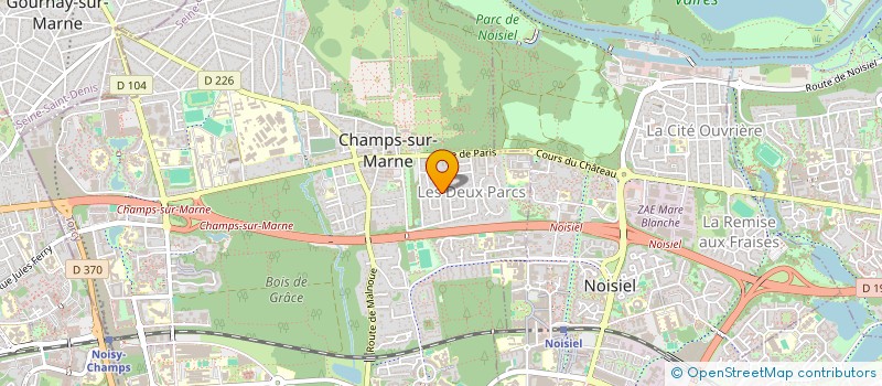 localisation de l'entreprise EVE IMMO  FONTAINEBLEAU