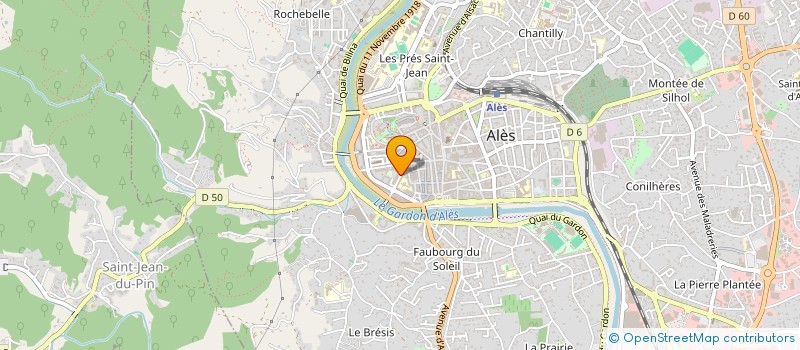 localisation de l'entreprise EVE INSTITUT à ALES