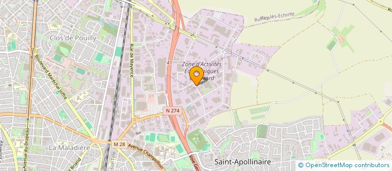 localisation de l'entreprise EVE LINGE à DIJON