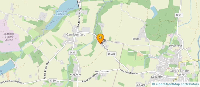 localisation de l'entreprise EVE OLYMPIE ENVIRONNEMENT  CAMBERNARD