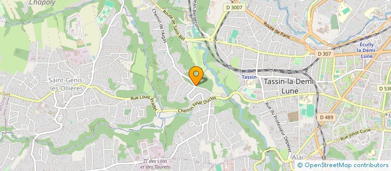 localisation de l'entreprise EVE PROD  TASSIN-LA-DEMI-LUNE