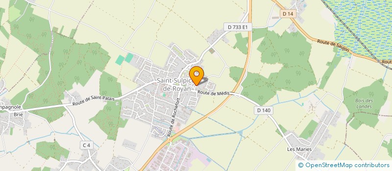 localisation de l'entreprise EVE RESTAURATION  SAINT-SULPICE-DE-ROYAN