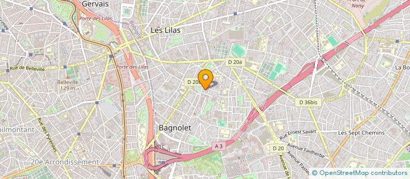 localisation de l'entreprise EVE-TEX IMPORT EXPORT à BAGNOLET